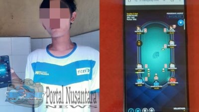 Penjaga Warkop Bermain Judi Online di Amankan Polsek Semampir