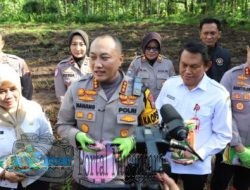 Kapolresta Malang Kota Menanam Jagung Varietas Unggul, Dukung Program Food Estate Untuk Swasembada Pangan