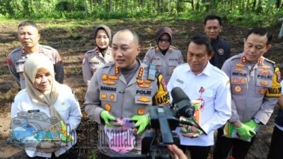 Kapolresta Malang Kota Menanam Jagung Varietas Unggul, Dukung Program Food Estate Untuk Swasembada Pangan