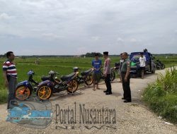 Himbauan Patroli Kapolsek Proppo di Desa Tlangoh Cegah Balap Liar