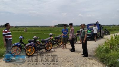 Himbauan Patroli Kapolsek Proppo di Desa Tlangoh Cegah Balap Liar