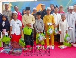 Rayakan HUT ke-4 HarianRadar.com Menyantuni Anak Yatim di PP.Bani Ali Qowiyululum Assalafi