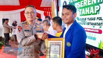 Polri Beri Penghargaan kepada Mahasiswa atas Dedikasi dalam Ketahanan Pangan