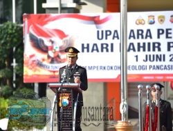 Polres Gresik Gelar Upacara Hari Lahir Pancasila, Kapolres Tekankan Penguatan Nilai Ideologi