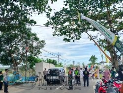 TNI Polri Bersinergi, Kawal Kelancaran Pawai Akbar PP SALSAMA Kedungdung