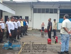 Satpam Haleyora Powerindo Gelar Refreshment Simulasi Pemadaman APAR dan APAT di PLN UIP JBTB