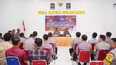 Kapolres Pamekasan Genjot Soliditas dan Pelayanan Publik Lewat Kunker ke Polsek Jajaran