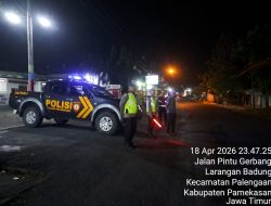 Polsek Jajaran Polres Pamekasan Gencarkan Patroli Blue Light, Balap Liar Dini Hari Berhasil Ditekan