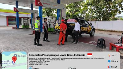 Pastikan Stok BBM Aman dan Tepat Sasaran, Polsek Jajaran Polres Pamekasan Intensifkan Patroli dan Pengawasan SPBU