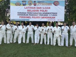 Kenaikan Pangkat Ujian Beladiri, Aipda Eko dan Aipda Nurholis Buktikan Kesiapan Fisik dan Mental