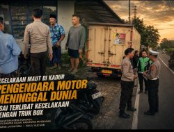 Kurang Hati-Hati Saat Berkendara, Pemotor Tewas Usai Tabrakan dengan Truk Box di Kadur
