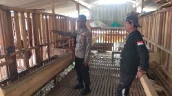 Polsek Manyar Dukung Ketahanan Pangan Nasional Melalui Monitoring Peternakan Kambing di Desa Peganden