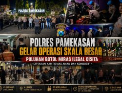 Polres Pamekasan Gelar Operasi Skala Besar, Puluhan Botol Miras Ilegal Disita dari Sejumlah Tempat Hiburan Malam