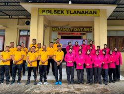 Kapolsek Tlanakan Pimpin Olahraga Bersama, Perkuat Kekompakan Anggota dan Bhayangkari