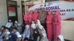 Polsek Blega Gelar Bakti Sosial Anak Yatim Sambut HUT Bhayangkara ke-80