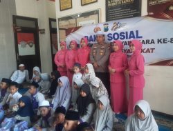 Polsek Blega Gelar Bakti Sosial Anak Yatim Sambut HUT Bhayangkara ke-80