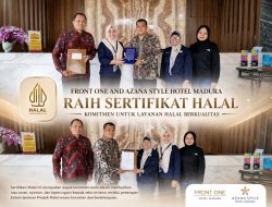 Front One and Azana Style Hotel Madura Raih Sertifikat Halal, Perkuat Komitmen Layanan Hotel Ramah Wisatawan