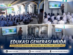 Bentengi Pelajar Sejak Dini, Polsek Larangan Edukasi Bahaya Narkoba dan Bullying di MPLS PP Nurul Hikmah