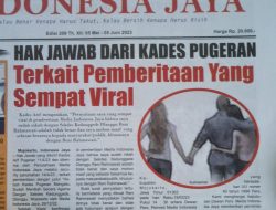 Diduga Tidak Hormati Keputusan Dewan Pers, Perkara Sejak 2021 Masih Buram Di Polres Mojokerto 