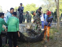 Kasdim Pamekasan Bersama Forkopimda Pimpin Aksi Bersih dan Tanam Pohon di Kowel