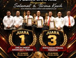 Prestasi Gemilang! Satresnarkoba Polres Sampang Dinobatkan Juara I Ungkap Barang Bukti Terbesar di Polda Jatim