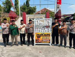 Polsek Blega Gandeng Wartawan, Rutin Gelar “Jumat Berkah” Berbagi Makanan Gratis ke Pengguna Jalan