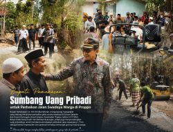 Bupati Pamekasan Sumbang Uang Pribadi untuk Perbaikan Jalan Swadaya Warga di Proppo