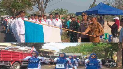 70 Peserta Ikuti Gerak Jalan Umum HUT ke-81 RI di Blega, Suroto Apresiasi 