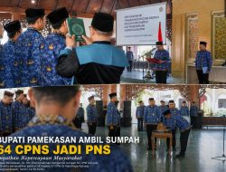 Bupati Pamekasan Ambil Sumpah 64 CPNS Jadi PNS, Tekankan Amanah dan Kepercayaan Masyarakat