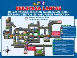 POLRES PAMEKASAN SIAPKAN REKAYASA LALU LINTAS SAAT JJS BERSAMA CENTRAL 88, BEGINI PENGALIHAN ARUS DAN LOKASI PARKIRNYA