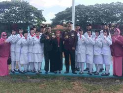 Upacara HUT ke-81 RI di Lapangan Blega Bangkalan Dipimpin Langsung Danramil Blega