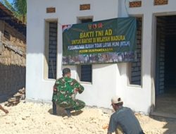 Bakti TNI AD di Ragang, Babinsa Bantu Wujudkan Rumah Layak Huni